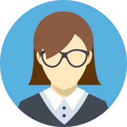 brunette female with glasses avatar